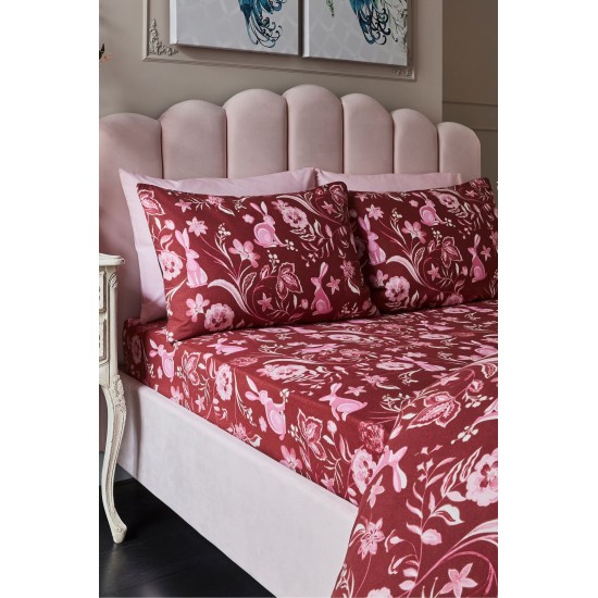 Joe Browns Pink Woodland Brushed Cotton Coordinating Bedding