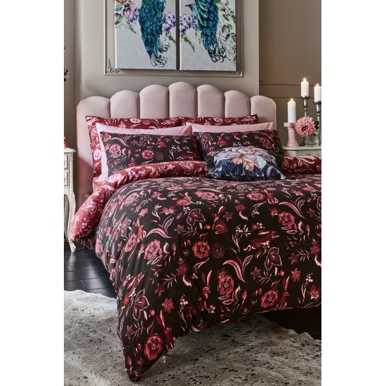 Joe Browns Pink Woodland Brushed Cotton Reversible Bed Set