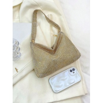1 pezzo dorato zip & magnete Decorazioni portabile alla moda Borsetta & Borse a spalla con versatile stile e adatto per da donna