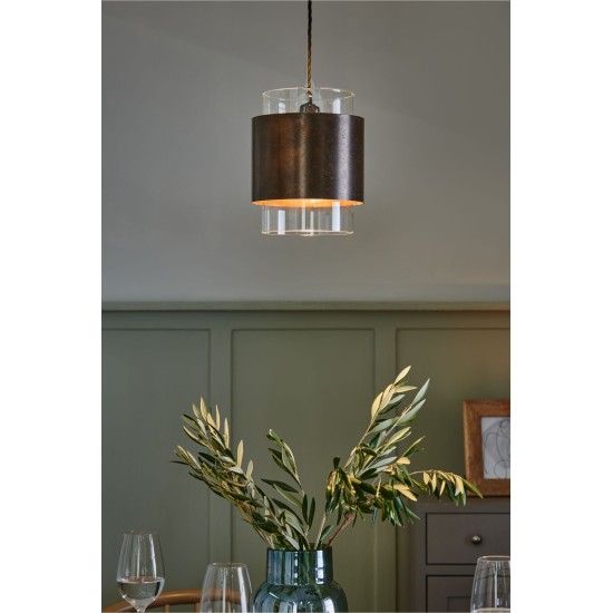 Copper Bamford Easy Fit Shade Ceiling Light