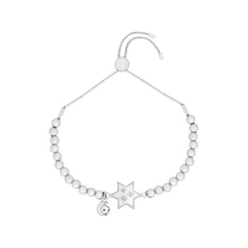 Bibi Bijoux Silver Tone Starstruck Friendship Bracelet