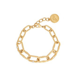 Bibi Bijoux Gold Tone 'Courage' Chunky Chain Bracelet