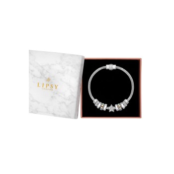 Lipsy Jewellery Silver Magnetic Celestial Charm Bracelet - Gift Boxed