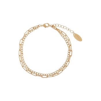 Orelia London Gold Plated Chain 2 Row Bracelet Pack