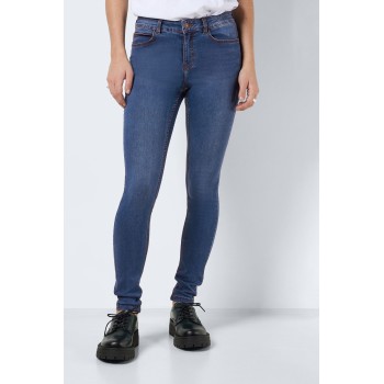 NOISY MAY Blue Billie Mid Rise Stretch Skinny Jeans