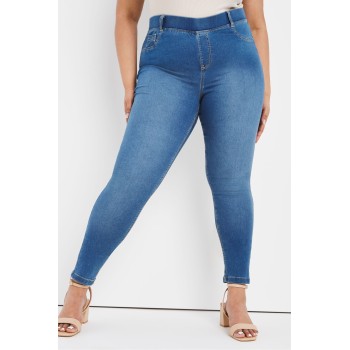 Simply Be Mid Blue Amber Skinny Jeans