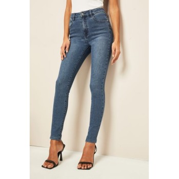 Friends Like These Mid Blue Midrise Contour Jeans